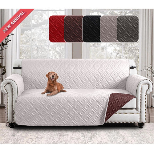 Quilted reversible sofa slip - reversible,