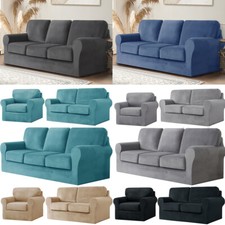Velvet Slipcover Stretch Sofa