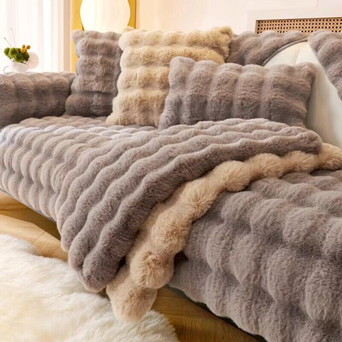 Soft sofa cover plush - plush, couch